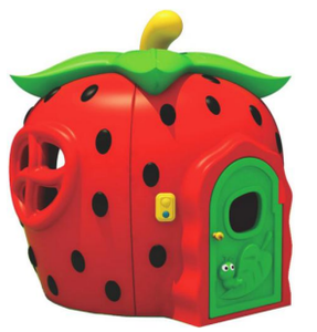 <span class=keywords><strong>Cabane</strong></span> <span class=keywords><strong>de</strong></span> jeu pour enfants <span class=keywords><strong>en</strong></span> <span class=keywords><strong>plastique</strong></span> durable avec motif fraise coloré, porte et fenêtre, idéale pour les aires <span class=keywords><strong>de</strong></span> <span class=keywords><strong>jeux</strong></span> préscolaires - Product Image 2