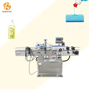 Vollautomatische Geprägte Etikettenherstellungsmaschine Vorrolle Rohr-Ketikettierung Plastikflaschendruck-Bewerber-Ketikettiermaschinen