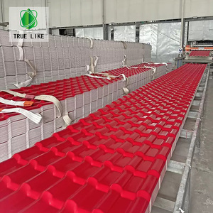 Láminas de Techo de UPVC de Larga Duración, 4 Capas, Estilo Roma, Tejas de Techo Corrugadas, Ligeras e Impermeables, Tejas de PVC para Casas - Product Image 1