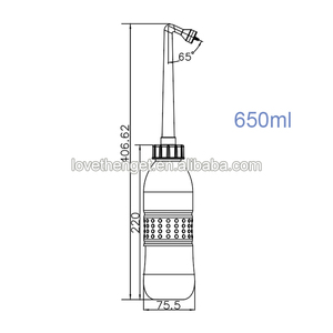 Портативная пластиковая бутылка для биде, 650 мл, 420 мл - Product Image 6