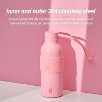 Prêt à expédier, faible MOQ, style coréen, écologique, isotherme 24h, gobelet sous vide en acier inoxydable 304 de 500 ml pour le dropshipping