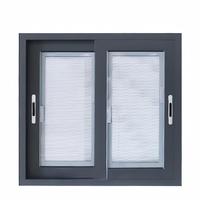Fenêtre coulissante double vitrage en aluminium avec verre Low-E et moustiquaire – Offre spéciale