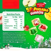 Bestseller 3D Peeling Soft Candies Juicy Gummies Fruit Bursting Blind-Box Fillings 60g for Christmas