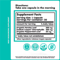 Píldoras de Clorofila OEM Suplemento Desodorante Interno para Salud Intestinal y de la Piel Apoyo a la Desintoxicación y Digestión