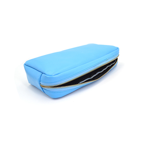 Sac à cosmétiques en cuir de vachette, pochette à maquillage en cuir souple vintage avec fermeture éclair, petite et moyenne taille pour femme, sac de toilette de voyage, organiseur de bijoux - Product Image 4
