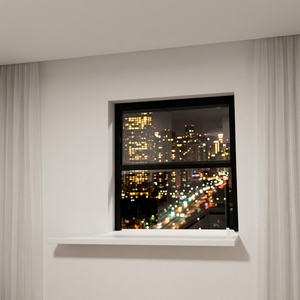 Fenêtre coulissante verticale à double vitrage insonorisée de luxe et <span class=keywords><strong>trappe</strong></span> de ventilation pour cuisine - Product Image 3