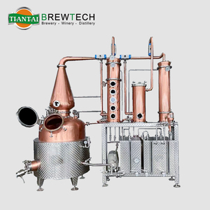 Alambic en cuivre de haute qualité 200L-3000L, équipement de distillation à contrôle automatique, chauffage électrique à vapeur, panier de distillation de <span class=keywords><strong>gin</strong></span>, condenseur - Product Image 1