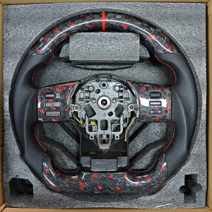 พวงมาลัยคาร์บอนไฟเบอร์แบบฐานแบนออกแบบได้เองสำหรับ Nissan <span class=keywords><strong>R51</strong></span> 350Z 370Z R35 <span class=keywords><strong>GTR</strong></span> 370Z Z34 Armada Y62 Infiniti FX35 - Product Image 2