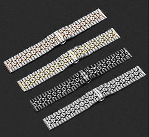 Correa de siete cuentas de metal de acero inoxidable para relojes inteligentes Apple, <span class=keywords><strong>Huawei</strong></span>, Samsung: elegante, duradero, ajuste universal - Product Image 1