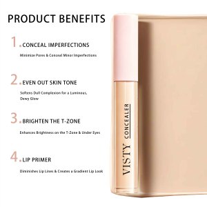 <span class=keywords><strong>Corrector</strong></span> en Barra VISTY con Logotipo Personalizado, Cobertura Ligera y Natural, Ilumina el Contorno <span class=keywords><strong>de</strong></span> Ojos y Rostro, Maquillaje <span class=keywords><strong>de</strong></span> Marca Privada OEM - Product Image 3