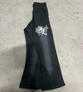 Kodo último diseño ropa de calle miedo a Dios pantalones casuales hip hop pintura punto patchwork pantalones y pantalones de hombre - Product Image 2