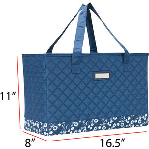 Portátil azul Floral de la máquina de coser llevan caso bolsa de viajes para hermano cantante máquinas - Product Image 5