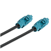 Câble FAKRA automobile 10 Gbps H-MTD compatible (E6K10A-1CAZ5-Z) Femelle-Femelle 50 Ohm, câble blindé en cuivre doublement tressé