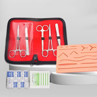 NOUVEAU Module de simulation de la peau pour la pratique de suture chirurgicale avec suture de plaie Modèle de formation au débridement en silicone pour étudiants en médecine