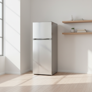 Réfrigérateur compact sans givre avec <span class=keywords><strong>distributeur</strong></span> <span class=keywords><strong>d</strong></span>'<span class=keywords><strong>eau</strong></span>, en acier inoxydable, 210 L - Product Image 2