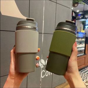 Taza Térmica Aislada al Vacío de Acero Inoxidable 304/201, Aislamiento de 6-12 Horas, Anticaída, Diseño Moderno Minimalista, Taza de Regalo Unisex - Product Image 3