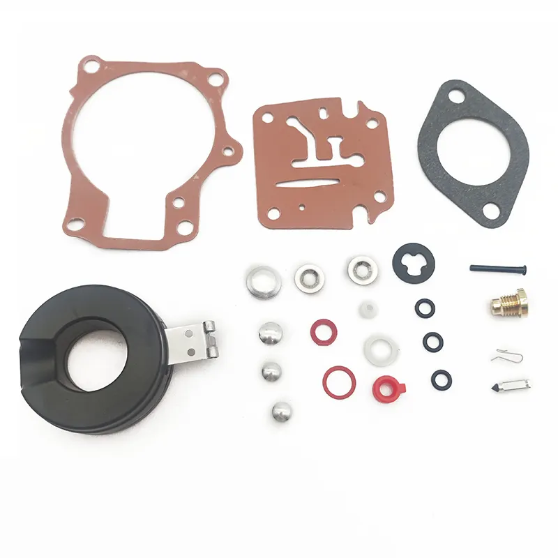 Carburetor Carb Rebuild Repair Kit wiht Float for Johnson Evinrude 392061 396701 398729 18 20 25 28 30 40 45 48 50 60 70 75 HP