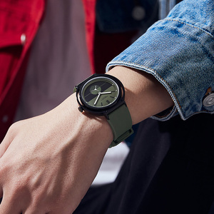 Jam Tangan Tali Silikon Analog Warna Permen Jam Tangan Olahraga Tahan Air Pria Wanita Jam Tangan Quartz - Product Image 6