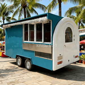 Carrito de Venta Ambulante, Quiosco de Calle, Camión de Comida Completamente Equipado, Remolque de Comida para Exteriores, Remolque de Jugos - Product Image 2