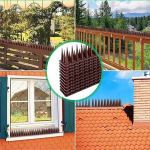 Piques anti-oiseaux robustes 10-50CM, nouveau design, montage libre, anti-pigeons pour toits et clôtures - Product Image 5