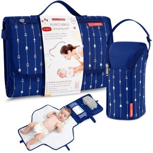 Free sample Custom Portable <b>Changing</b> <b>Mat</b> Kit with Waterproof Small Diaper Purse Bag Wet Wipe Dispenser <b>Baby</b> Diaper Clutch Bag - Product Image 1