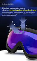Protection populaire Sports Motocross Lunettes Ski Sports Cyclisme Lunettes Coupe-Vent Lunettes