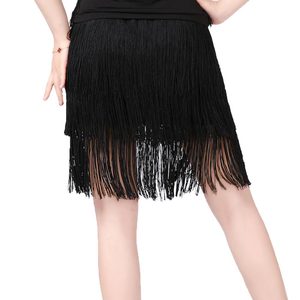 Passamaneria in <span class=keywords><strong>pizzo</strong></span> con frange verticali in poliestere colorato, larghezza 10 cm (4 pollici), per accessori costumi da ballo latino e <span class=keywords><strong>tende</strong></span> - Product Image 3
