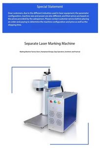 Imprimante de machine de marquage laser à fibre optique gravure photo argent or <span class=keywords><strong>fer</strong></span> métal 20W 30W 50W 100W imprimante d'étiquettes d'oreille - Product Image 5