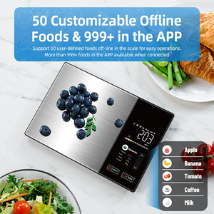 Thép Không Gỉ 5Kg <span class=keywords><strong>Calorie</strong></span> Theo Dõi Điện Tử Trọng Lượng Quy Mô <span class=keywords><strong>Bluetooth</strong></span> Thông Minh Kỹ Thuật Số Quy Mô Nhà Bếp Với Dinh Dưỡng Tính - Product Image 6