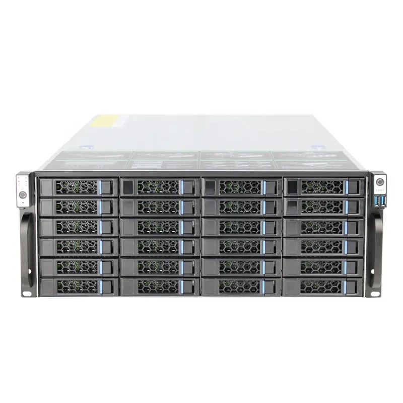 Oem supermicro server 4u 19インチ24ベイ収納ケース、12ギガバイト/秒拡張バックプレーン付き