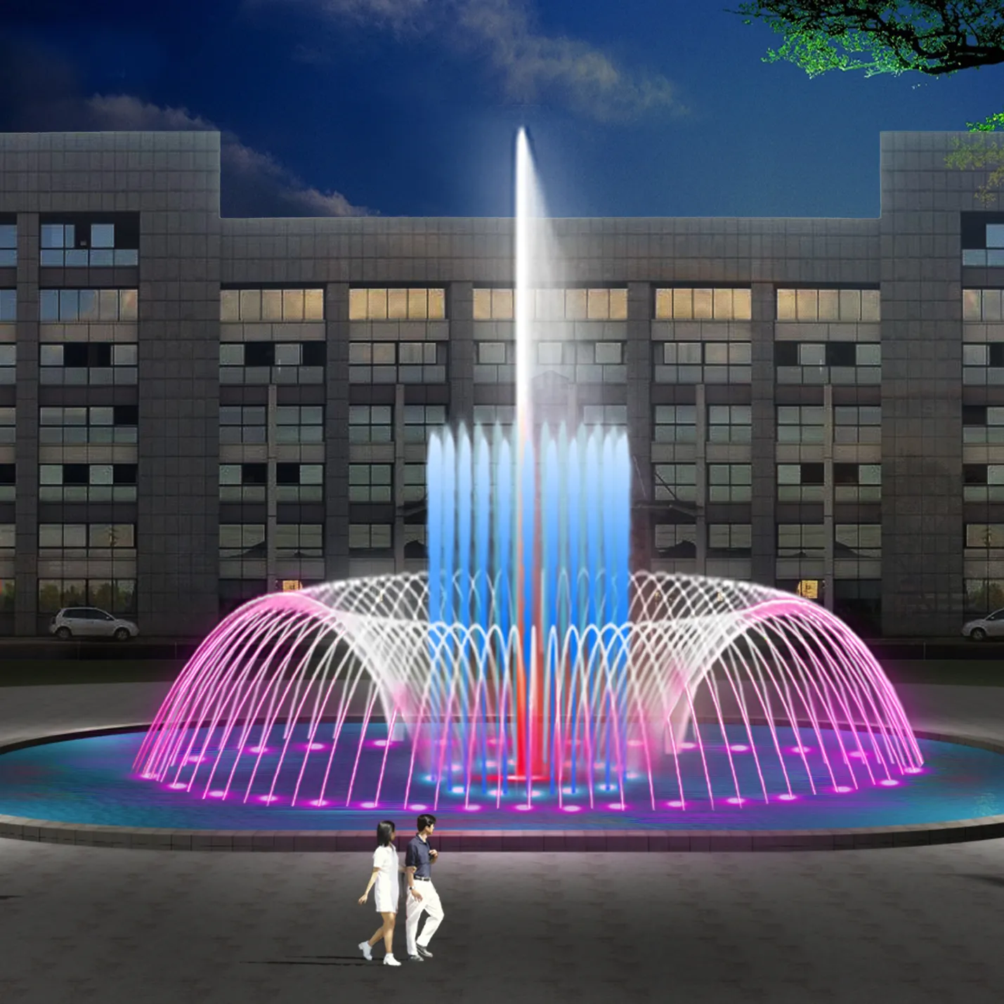 Big Computer Programmed Mobile Control Music Dancing Water Fountains Modern Mobile Water Music Fountain