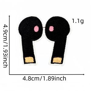 Nuevo hierro en bordado lindo negro Rosa gato pata arco boca <span class=keywords><strong>guitarra</strong></span> Ok parche para Decoración - Product Image 4