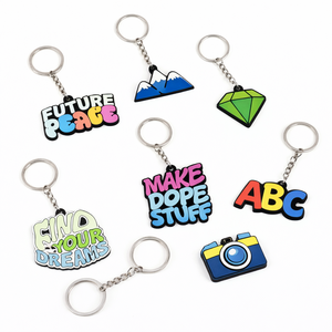Custom Logo PVC Keychain Soft Rubber <b>Key</b> <b>Holder</b> for Brand Merchandise Promotion Bulk Order - Product Image 5
