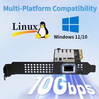 10G 内置有线 NAS 和服务器网卡 - Lekuo PR27R12 PCIe 3.0 X4 RJ45 适配器，适用于 TrueNAS ESXi Proxmox 和小型企业