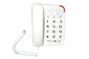Téléphone <span class=keywords><strong>fixe</strong></span> à gros boutons filaire avec numérotation rapide et fonctions de haut-parleur - Product Image 4