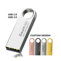 Nouveau stock ZSUIT Clé USB métallique personnalisée JKUP009 4 Go-128 Go USB 2.0 Garantie 3 ans Certifié CE/FCC/RoHS Logo OEM