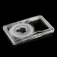 Porte-plaques de pièces de monnaie certifié ICG avec étiquette de sécurité holographique, étuis en plastique pour plaques de pièces de monnaie avec coussin en silicone