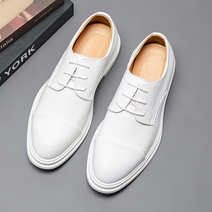 Chaussures habillées et Oxford décontractées en PU de haute qualité pour hommes – Confortables, souples, style bureau et affaires, chaussures de mode formelles pour hommes - Product Image 1