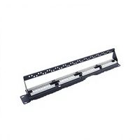 Melontel MT-4012 1U/2U 19 Inch Krone 110 Dual IDC Cat6/Cat5e Network AMP Tipe 24/48 Port Panel Patch Bersertifikasi ISO9001:2008