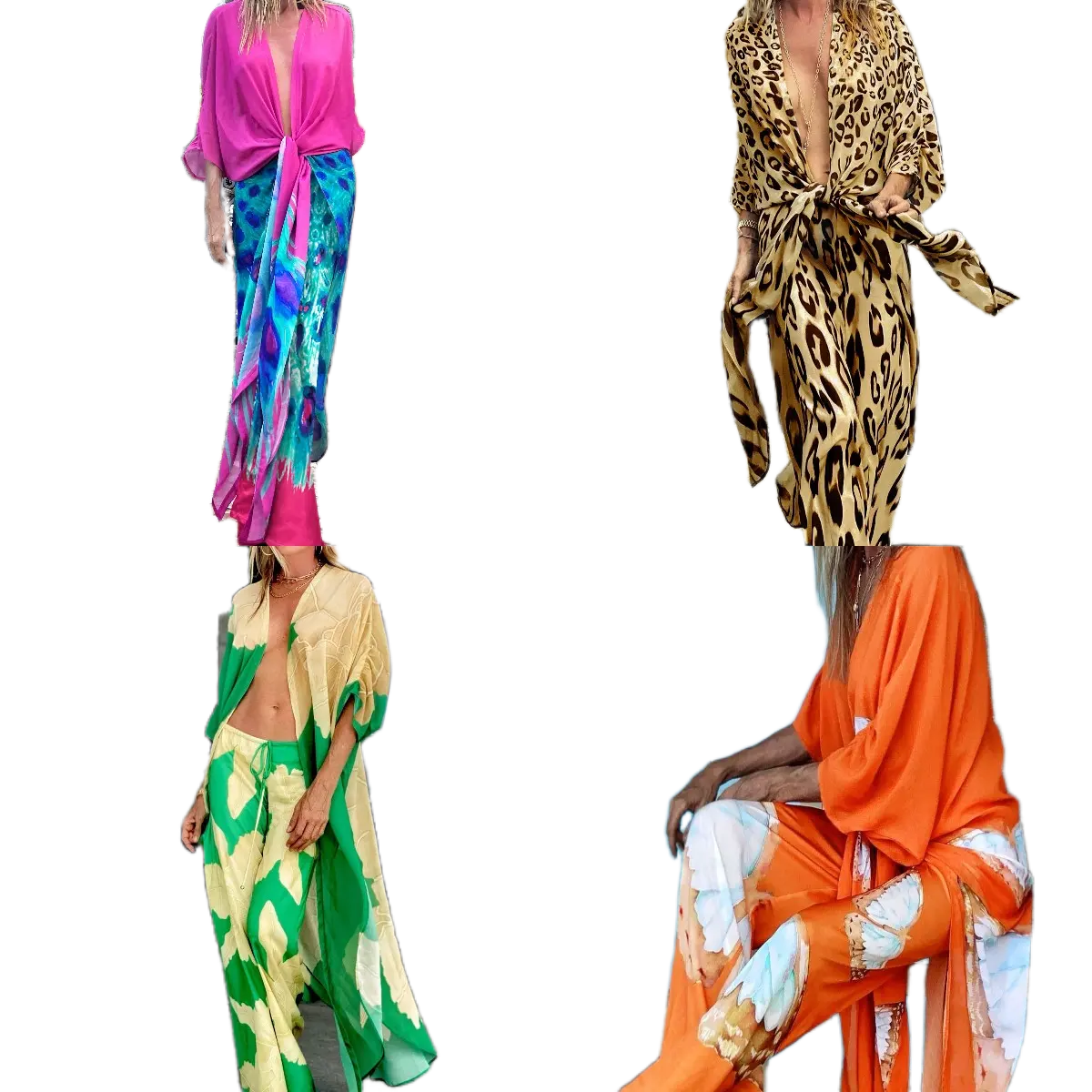 Quần Trùm Đầu Thường Ngày Bán Chạy 2022 Quần Kimono In Hình Quần Che Đi Biển Cho Nữ
