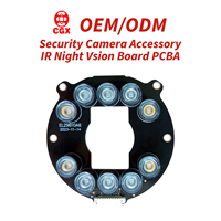 Accessoire pour caméras de sécurité CCTV personnalisées, panneau PCBA à double spectre infrarouge et lumière blanche 3030, vision nocturne, IR 850nm 940nm