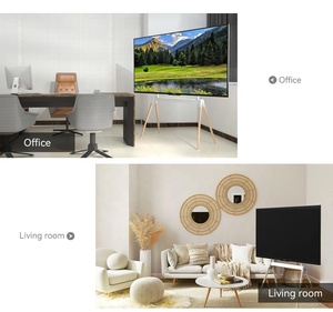Artistic <strong>Easel</strong> <strong>TV</strong> Floor <strong>Stand</strong> for 55 - 86 Inch LCD LED Flat Screens <strong>TVs</strong> Height Adjustable Studio <strong>TV</strong> Display <strong>Stand</strong> With 4 Wood l - Product Image 6