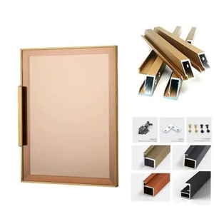 Profilé en aluminium Tien Dat OEM/ODM pour porte de meuble avec panneau en verre, poignée CNC - Product Image 3