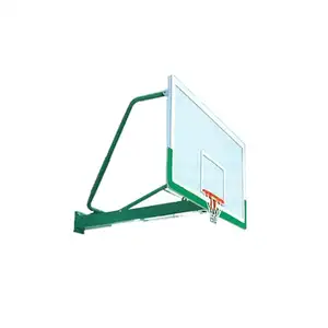 Suporte universal de aço elétrico durável, suporte de vidro temperado transparente para basquete, suporte para teto, montagem em fibra, ideal para uso em ambientes de venda