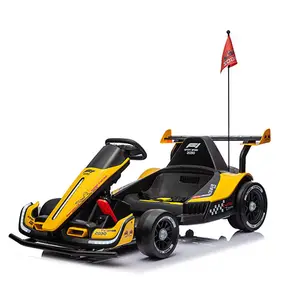 Factory Selling Good Price Kids 4 Wheel Electric Drift Toy Car Can Sit Adult 12v 24v10AH Dual-motor Go-kart For Kids To Drive