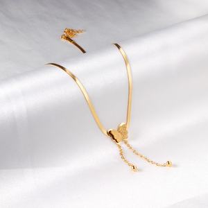 เครื่องประดับแฟชั่นชุบทอง 18k สร้อยคอผีเสื้อแบบกำหนดเอง ดีไซน์ใหม่ สร้อยคอจี้ - Product Image 6