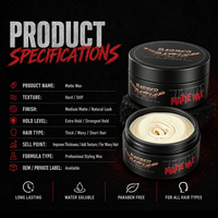 BARBERPASSION Marca Privada - Arcilla Capilar Suavizante Sin Residuos y Sin Brillo para Texturizar el Cabello, Productos de Peinado para Hombres