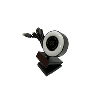 Webcam Full HD 1080p dengan Ring Light & Mikrofon USB CMOS PC Mac Laptop Tripod Stand untuk Streaming Video Langsung Youtube