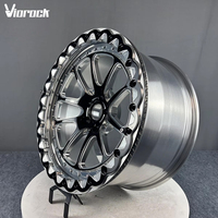 Jantes forgées Viorock 15x10 15x11 17x10 17x1 pouces True Beadlock Drag Racing compatibles avec Toyota GR Supra Mazda MX-5 Miata Honda S2000