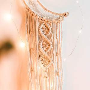 Attrape-rêves fait à la main en coton Boho avec long gland tissé macramé <span class=keywords><strong>tapisserie</strong></span> tenture murale pour la décoration de la maison bohème - Product Image 5